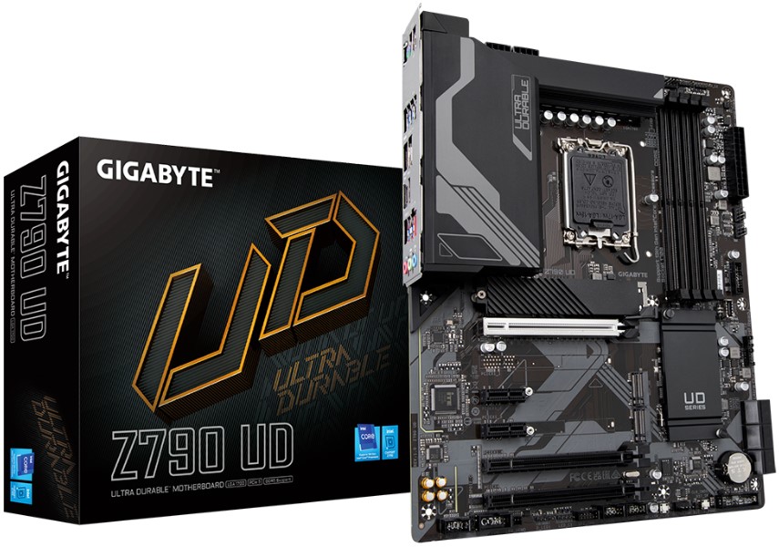 

Материнская плата ATX GIGABYTE Z790 UD (LGA1700, Z790, 4*DDR5 (7600), 6*SATA 6G RAID, 3*M.2, 5*PCIE, 2.5Glan, HDMI, DP, USB Type-C, 5*USB 3.2, 4*USB 2, Z790 UD