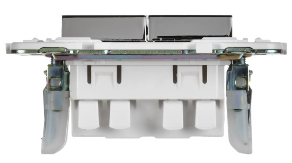 фото Переключатель двухклавишный  IEK SK-V22-1-10-K50