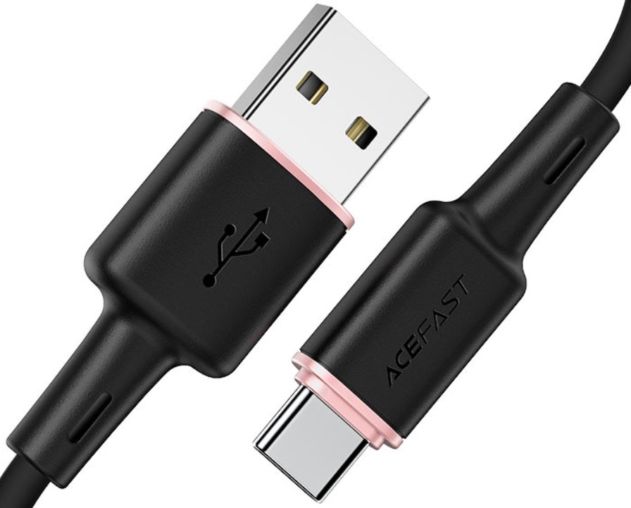 

Кабель ACEFAST C2-04 USB Type-A/USB Type-C, 1.2м, для подзарядки/передачи данных, чёрный, C2-04