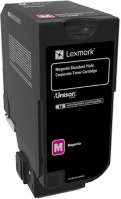 

Картридж Lexmark 74C5SME с тонером пурпурного цвета стандартной емкости для организаций (7000 стр.) для CX725de, CX725dhe, CS725de, CS720de, 74C5SME