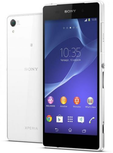 фото Мобильный телефон  Sony Xperia Z2 White (белый) + Браслет Sony SWR10 Black (черный)