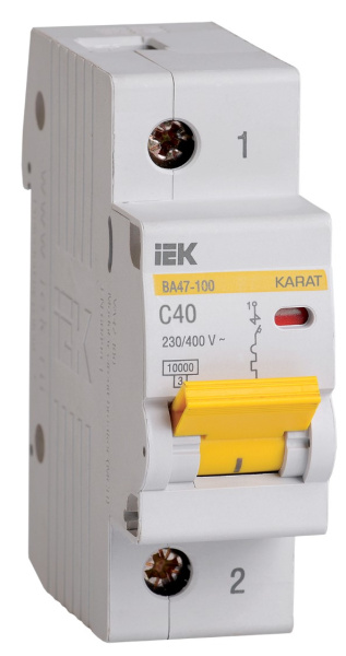 Изображение товара Автоматический выключатель IEK MVA40-1-040-C 40 А 400 В
