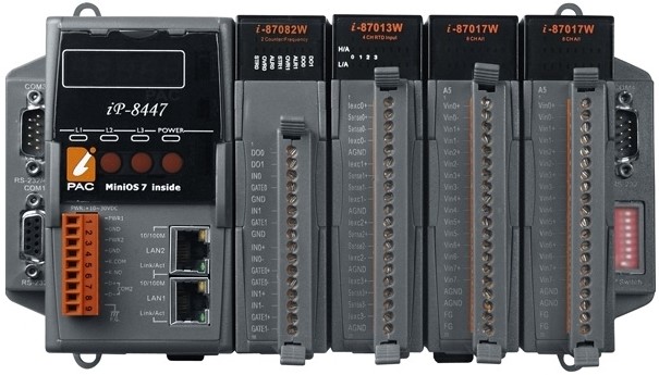 

Контроллер ICP DAS iP-8447 CR 4 slots Faster CPU (80 MHz) Dual Ethernet ISaGRAF PAC 80186, 80MHz, 10/100 Mbps, iP-8447 CR