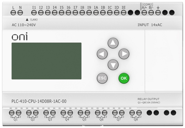 фото Модуль  ONI PLC-410-CPU-14D08R-1AC-00 в Смоленске