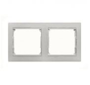 

Рамка Legrand 774452 Valena 2 поста горизонтальная, IP20, (белая), 774452