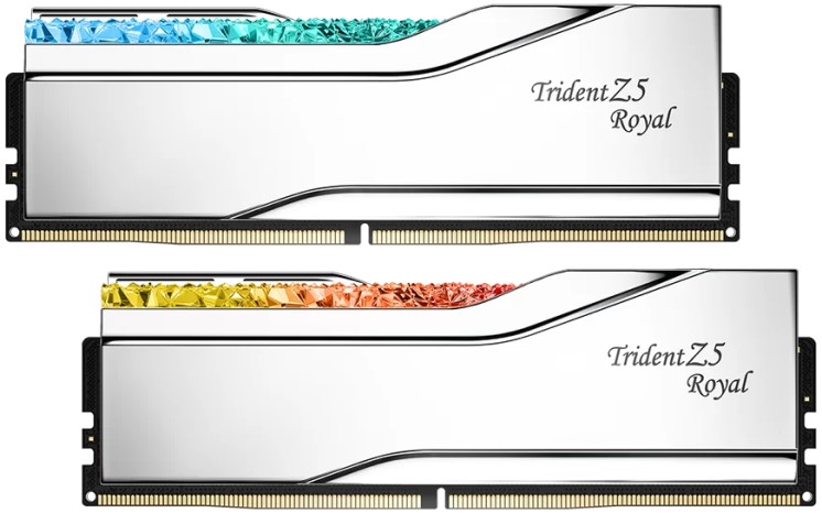 

Модуль памяти DDR5 32GB (2*16GB) G.Skill F5-6400J3039G16GX2-TR5S TRIDENT Z5 ROYAL RGB 6400MHz CL30 1.4V, F5-6400J3039G16GX2-TR5S