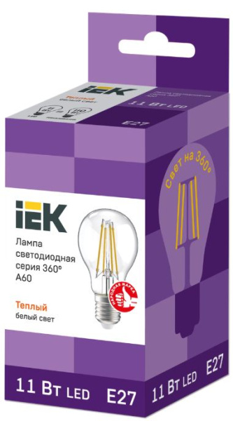 фото Лампа светодиодная IEK LLF-A60-11-230-30-E27-CL в Ростове-на-Дону