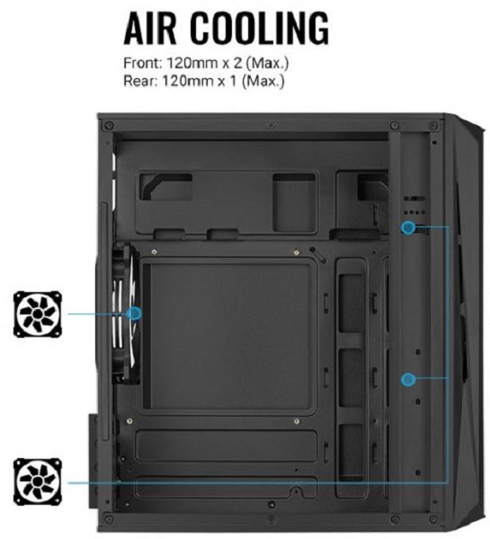 

Корпус mATX AeroCool Cs-107-A-BK-v2 4710562759389 черный, без БП, акриловая боковая панель , USB 3.0, USB 2.0, audio, Cs-107-A-BK-v2