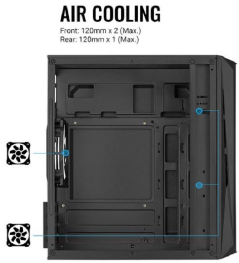 фото Корпус mATX AeroCool Cs-107-A-BK-v2 в Омске