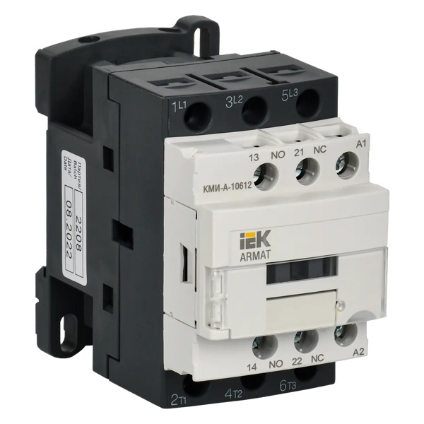 

Контактор IEK AR-ACC-11-006-230-11 ARMAT КМИ-А-10612 LC1D 6А 230В/АС3 1NO/1NC, AR-ACC-11-006-230-11