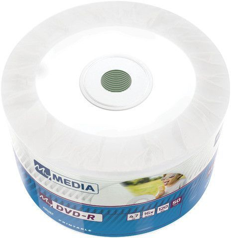 

Диск DVD-R MYMEDIA 69202 4.7GB 16x Pack wrap (50шт) Color Printable 1476772, 69202