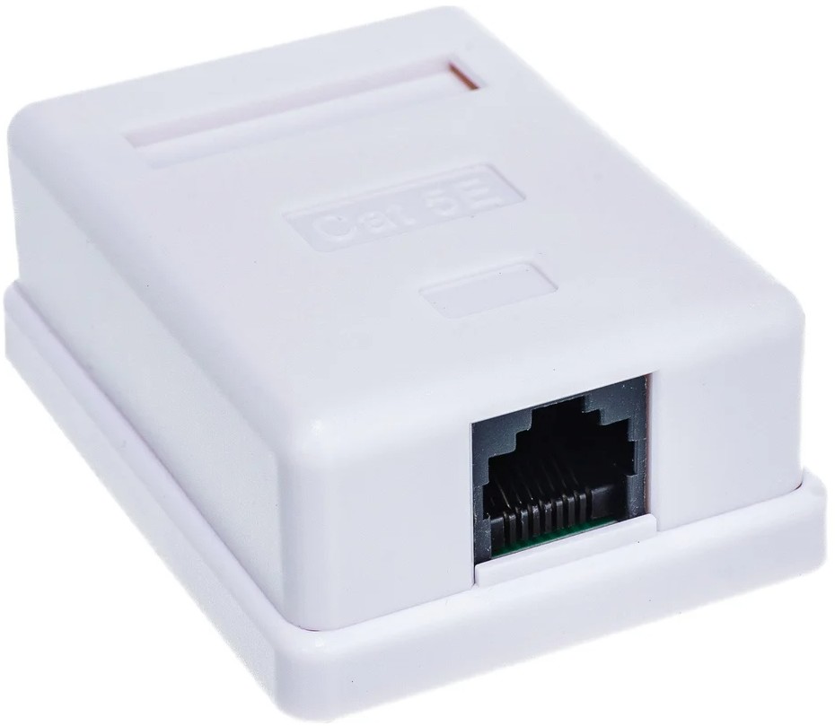 

Розетка настенная SUPRLAN 10-0307-1 накладная RJ45 1 кат.5E UTP белый, 10-0307-1