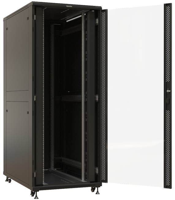 

Шкаф напольный 19", 42U Hyperline TTBR-4288-AS-RAL9004 коммутационный 800x800мм пер.дв.стекл задн.дв.спл.стал.лист 2 бок.пан. 1000кг черный IP20 сталь, TTBR-4288-AS-RAL9004
