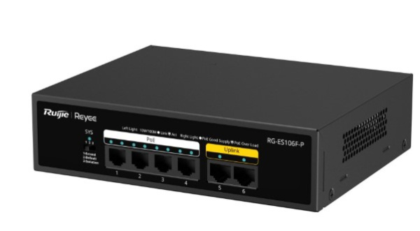фото Коммутатор неуправляемый RUIJIE NETWORKS RG-ES106F-P в Санкт-Петербургe