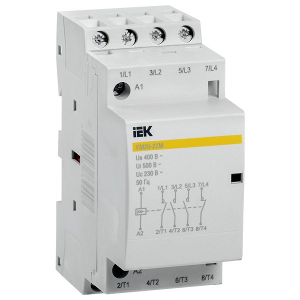 

Контактор модульный IEK MKK11-20-22 КМ20-22М AC, MKK11-20-22