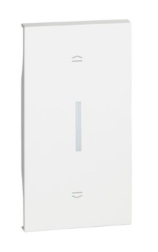 

Панель лицевая BTicino KW06M2 LIVING NOW для выключателей рольставней K4027 (горизонтальное размещение), 2 модуля, цвет белый, KW06M2