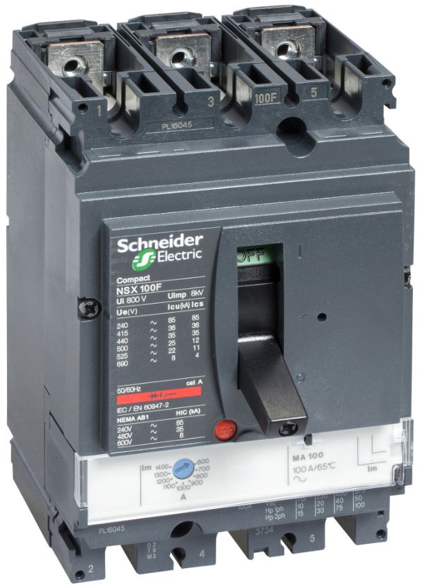 

Автоматический выключатель Schneider Electric LV429751 Compact NSX 100 N MA 50 А 3P3Т, LV429751