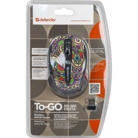 фото Мышь Wireless Defender To-GO MS-585 в Красноярске