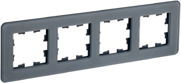 Изображение товара Рамка четверная IEK BR-M42-G-41-K53 серия BRITE для выключателей и розеток