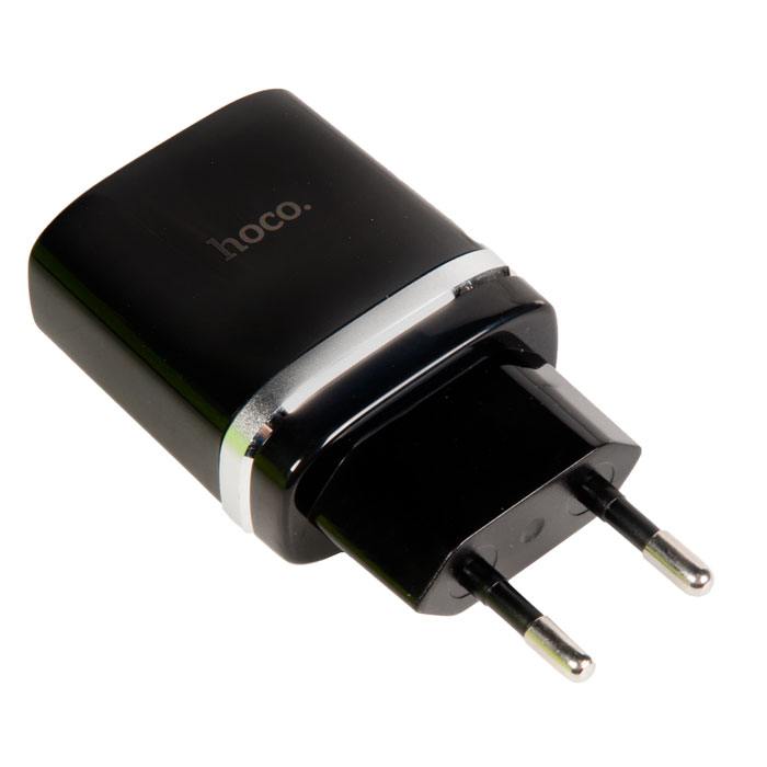 

Зарядное устройство сетевое Hoco C12Q 6931474716255 QC3.0, 3А, черный, C12Q