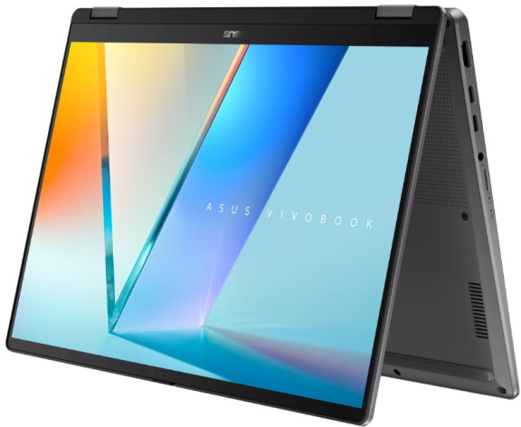 фото Ноутбук ASUS VivoBook TP3407AA-SG111W 14" (Intel Core Ultra 7, 16Гб LPDDR5X, SSD 512 Гб, Intel Graphics, Windows 11 Домашняя) Серый [90NB17C1-M007C0]