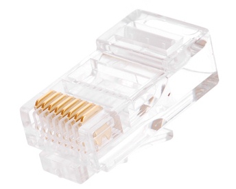

Коннектор NikoMax NMC-RJ88RE50UD1-100 под витую пару RJ45/8P8C, Кат.5e, покрытие 50мкд, под многожильный кабель, уп-ка 100шт, NMC-RJ88RE50UD1-100