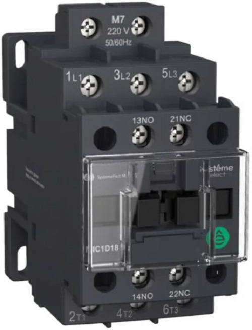 

Контактор Systeme Electric MC1D12Q7 MC1D 3P 12A НО+НЗ 380V 50/60ГЦ, MC1D12Q7