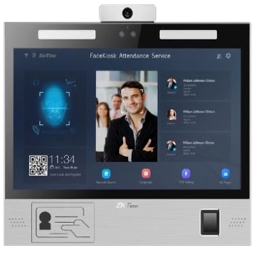 Терминал ZKTeco FaceKiosk-H13A гибридный ZKTeco, Сенсорный экран 13"