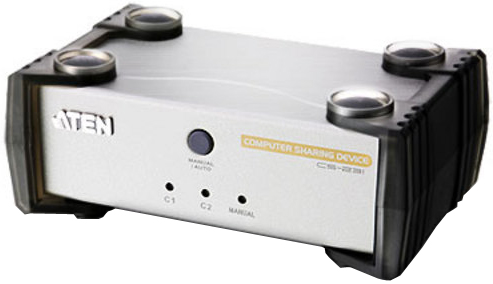 

Переключатель KVM Aten CS231C-AT-G switch, VGA/SVGA+KBD+MOUSE USB, 2> 1 компьютер, без шнуров, CS231C-AT-G