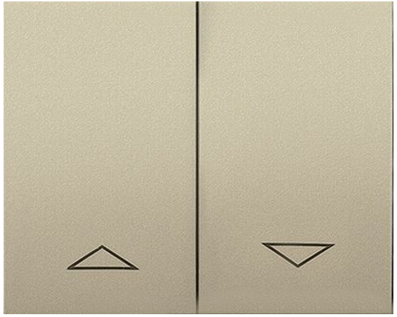 

Клавиша Legrand 771414 Galea Life - двойная для механизмов управления рольставнями (775804/14), титан, 771414