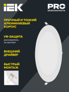 фото Светильник IEK LDVO0-1610-1-24-6500-K01