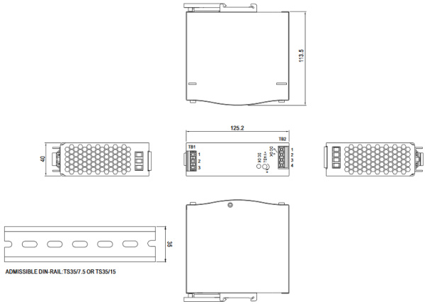 фото Преобразователь AC-DC сетевой Mean Well SDR-120-24 в Уфе