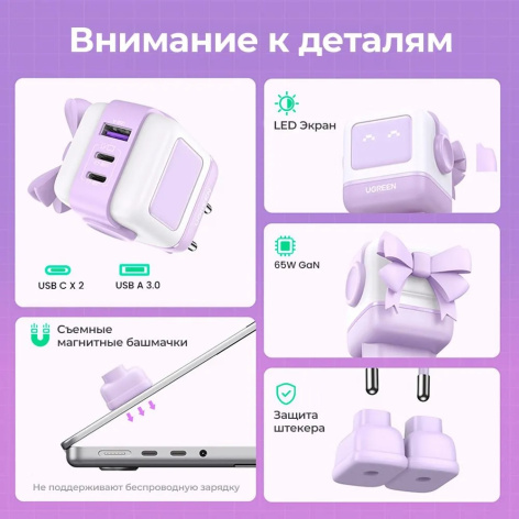 фото Зарядное устройство сетевое UGREEN CD361 в Уфе