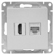 фото Розетка HDMI  EKF UP1-SOA-HDMI+RJ45 в Воронеже