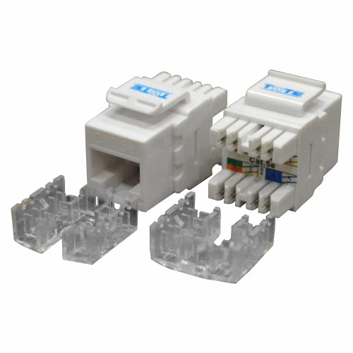

Модуль TWT TWT-OK45UTP180/5E-WH Keystone RJ45, Cat.5E, UTP, 180 градусов, белый, TWT-OK45UTP180/5E-WH