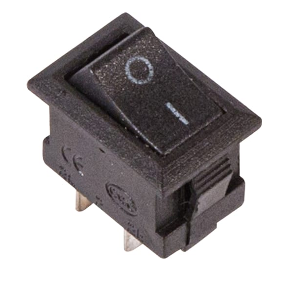 

Выключатель Rexant 36-2010 клавишный 250V 3А (2с) ON-OFF черный Micro (RWB-101), 36-2010