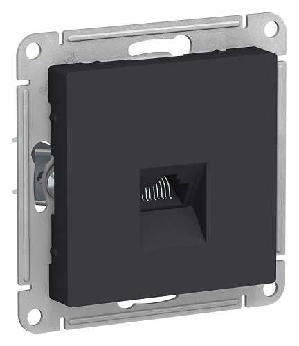 

Розетка Schneider Electric ATN001083 AtlasDesign, компьютерная, RJ45, механизм, карбон, ATN001083