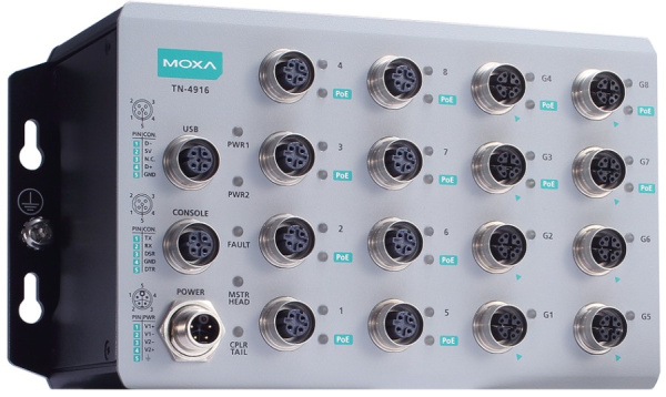 фото Коммутатор управляемый MOXA TN-4916-ETBN-8PoE-4GPoE-4GTXBP-WV-CT-T в Перми