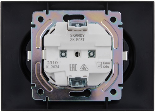 фото Розетка двухместная с заземлением в сборе IEK SK-R21-16-K48-F в Уфе