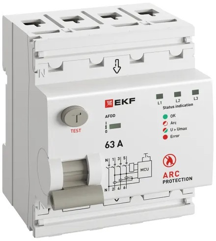 фото Устройство защиты от дугового пробоя EKF afdd-4-63-pro в Челябинске