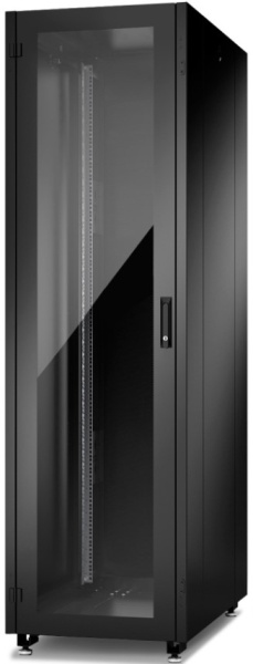 Изображение товара Шкаф Eurolan 60F-24-68-21BL черный с стеклянной дверью