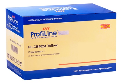 

Картридж ProfiLine PL-CB402A для принтеров HP CLJ CP4005/CP4005DN/CP4005N Yellow 7500 копий ProfiLine, PL-CB402A