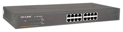 

Коммутатор неуправляемый TP-LINK TL-SF1016 16xUTP 10/100, 19", TL-SF1016