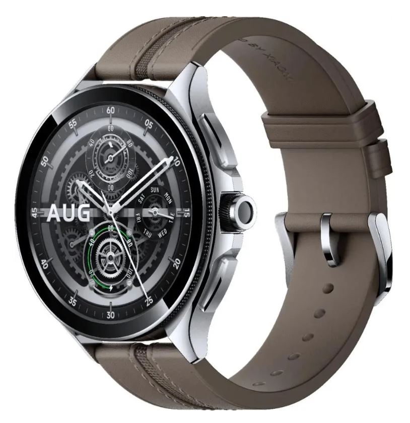 

Часы Xiaomi Watch 2 Pro BHR7216GL silver case with brown leather strap, Watch 2 Pro