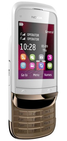 фото   Nokia C2-03 Golden White