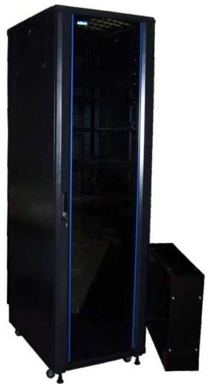 

Шкаф напольный 19", 27U TWT TWT-CBB-27U-6x10-00 600x1000, без дверей, с боковыми стенками, черный, TWT-CBB-27U-6x10-00