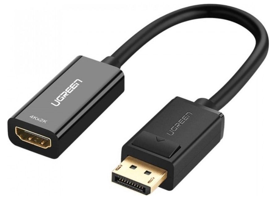 

Конвертер UGREEN MM137 40362_ DP to HDMI Female 1080P 60Hz, черный, MM137