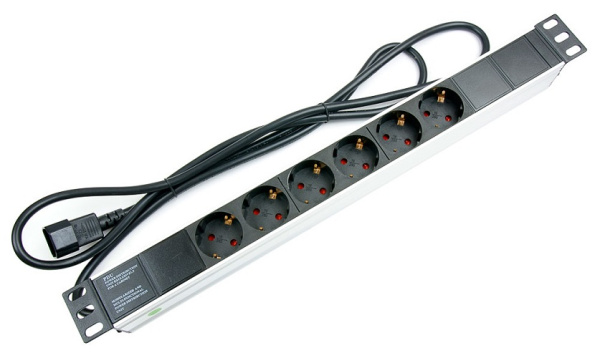 фото Блок розеток 19", 6 розеток Cabeus PDU-6P-2IEC в Казани