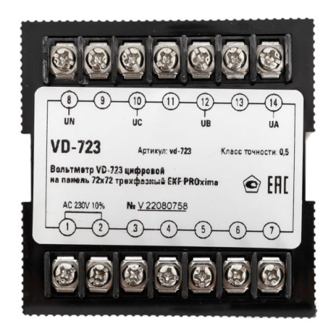 фото Вольтметр  EKF vd-723 в Омске