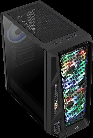 фото Корпус eATX AeroCool AirHawk Duo-G-BK-v1